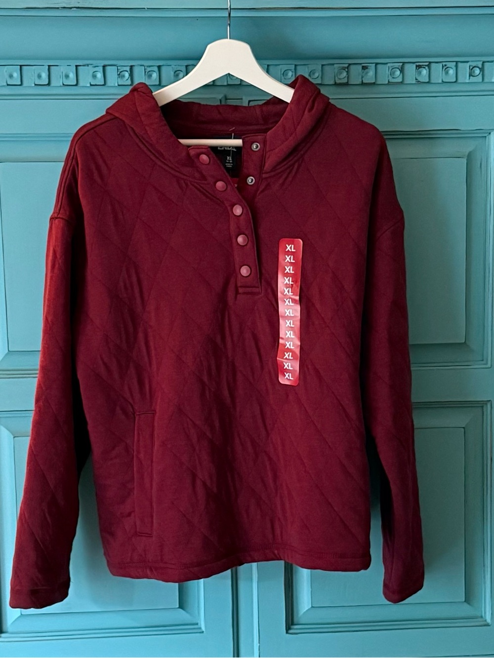 Women's Quilted Pullover with Hood